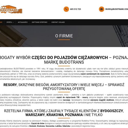 Części do pojazdów ciężarowych - Szczecin