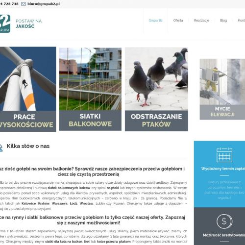 Siatka przeciw ptakom na balkon