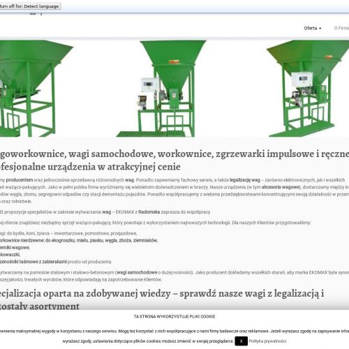 Wagi do żywca producent w Radomsku