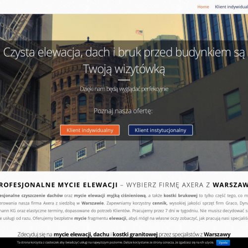 Mycie elewacji witryn sklepowych - Warszawa