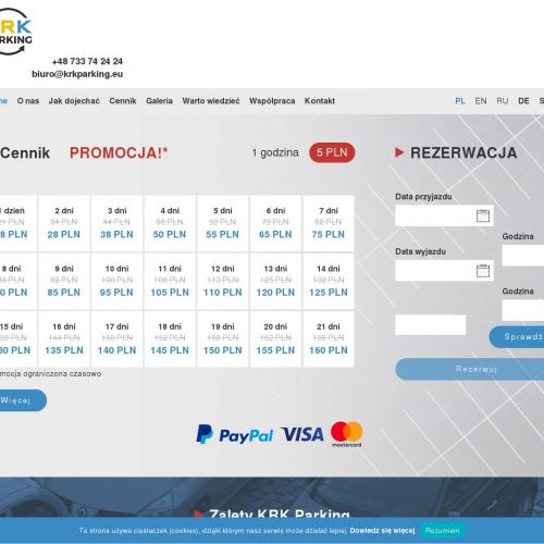 Kraków - parking lotnisko