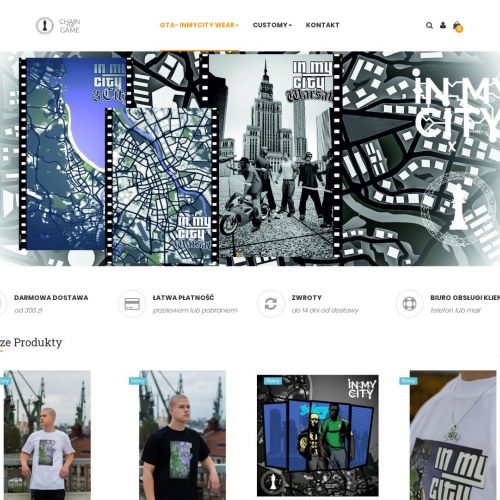 Warszawa - gruby łańcuch na szyje damski