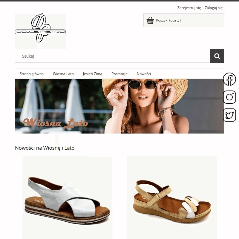 Obuwie skórzane damskie na koturnie