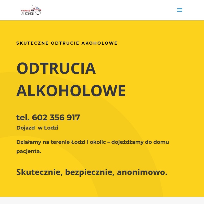 Odtruwanie poalkoholowe łódź - Pabianice