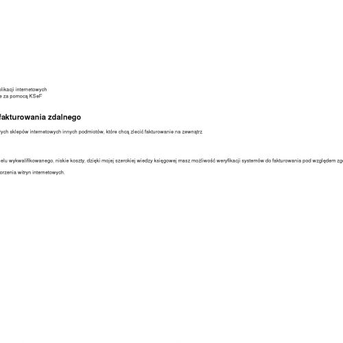 Bochnia - usługi księgowe