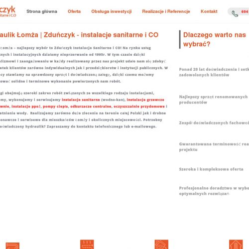 Instalacje sanitarne łomża