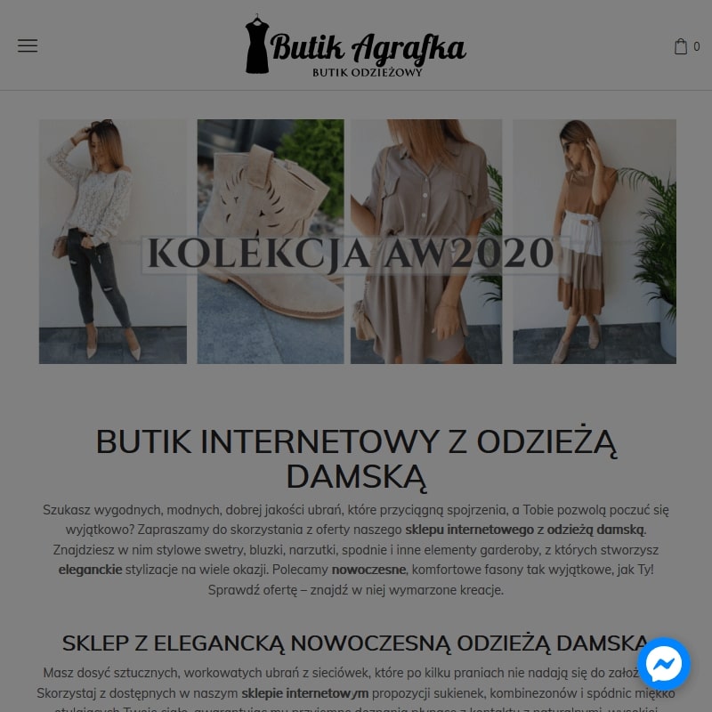 Butik odzieżowy online