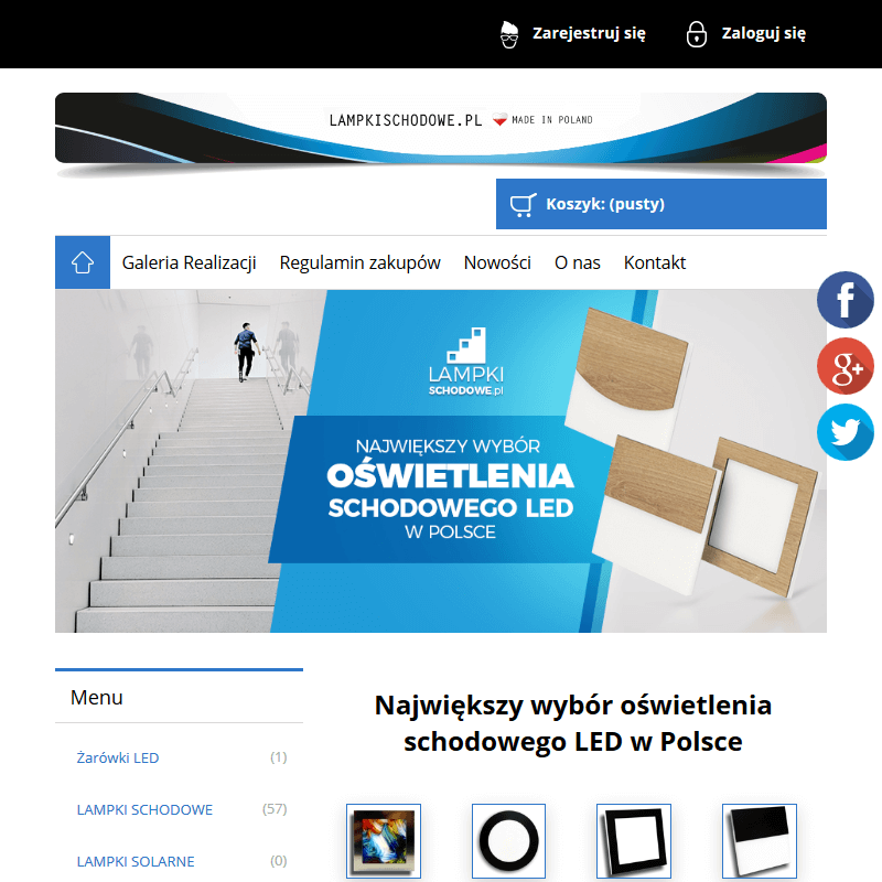 Oprawy oświetleniowe schodowe - Lublin