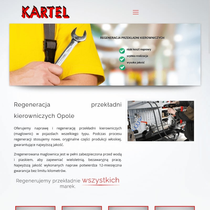 Częstochowa - regeneracja przekładni kierowniczej