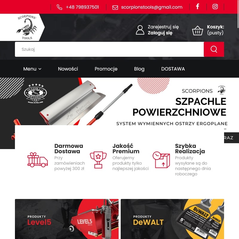 Noże do gładzi olejnik