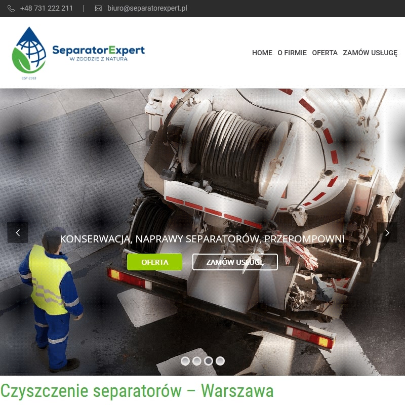 Czyszczenie separatorów konstancin w Legionowie