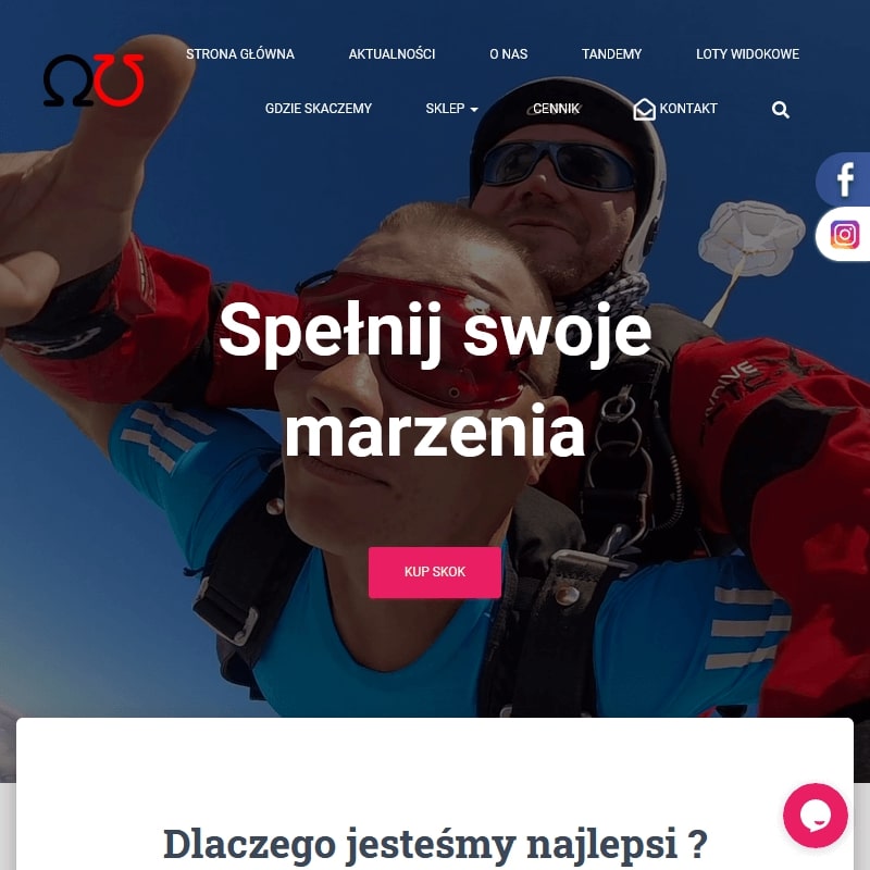 Katowice - skok ze spadochronem z nagrywaniem