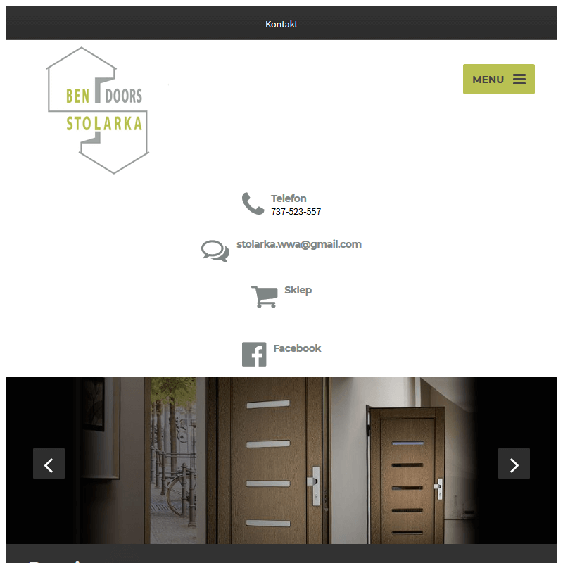 Drzwi wewnętrzne do domu